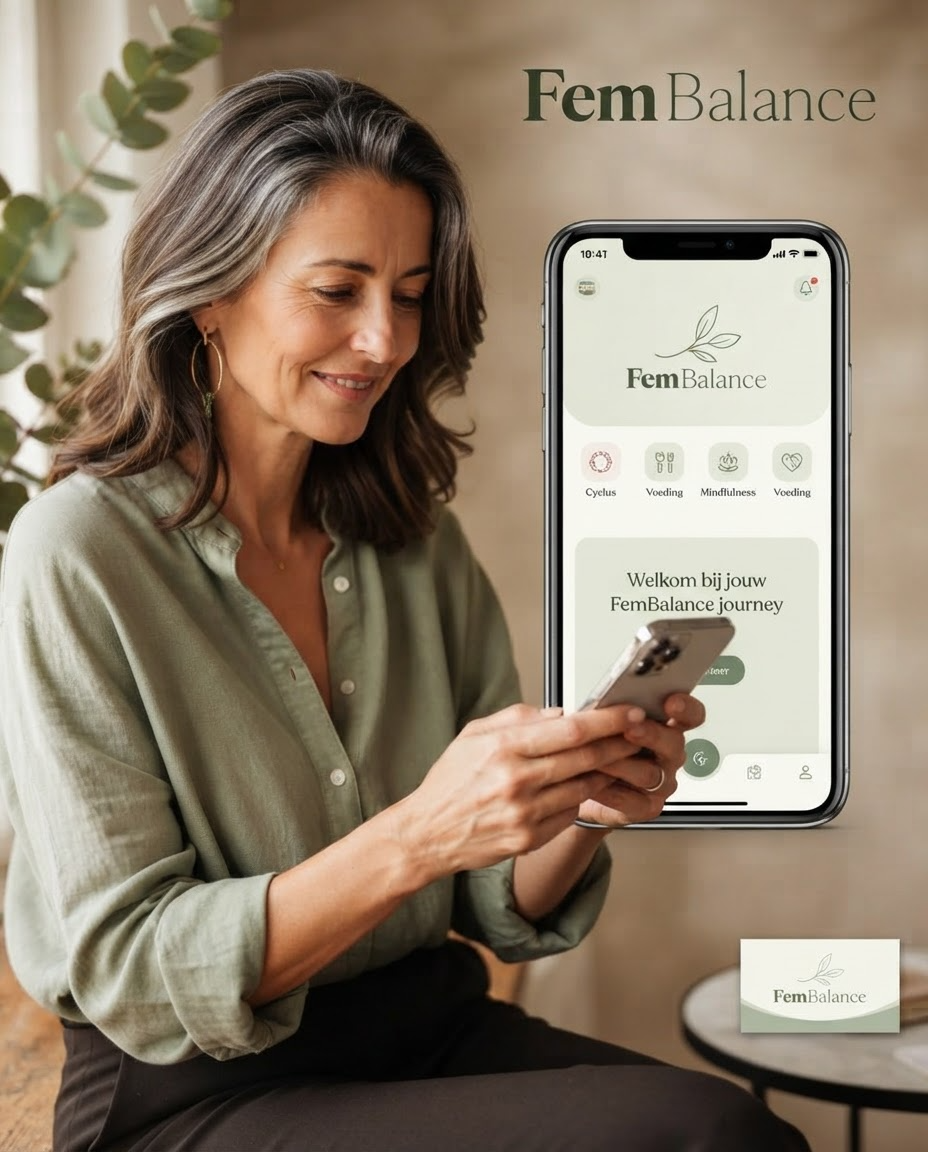 Marieke, de digitale gids van MenoCircle, met de app